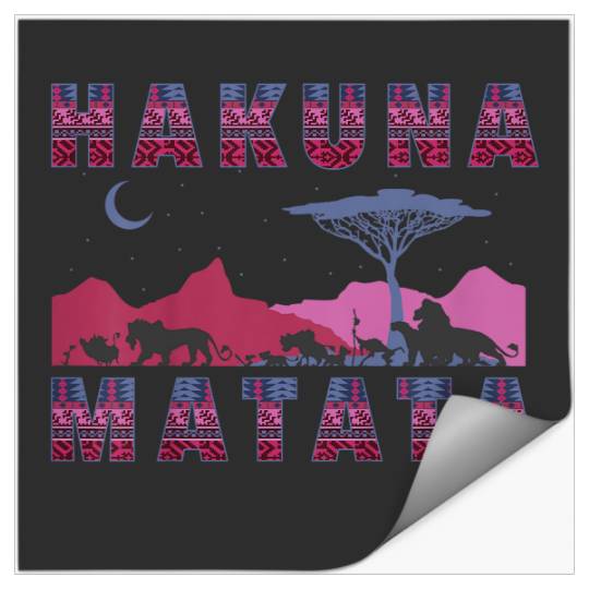 Disneyss The Lion King Hakuna Matata Moon And Mountains Stickers