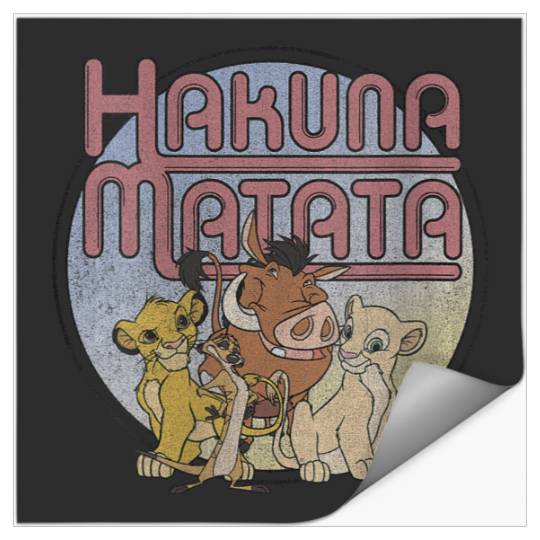 Disneyss Lion King Retro Hakuna Matata Simba And Friends Stickers