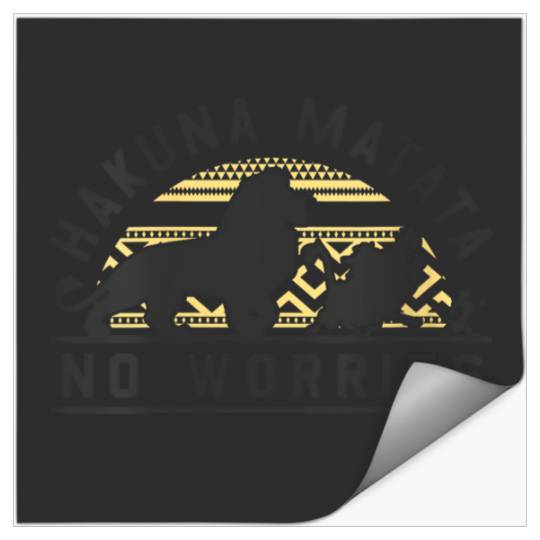 Disneyss The Lion King Hakuna Matata No Worries Silhouettes Stickers