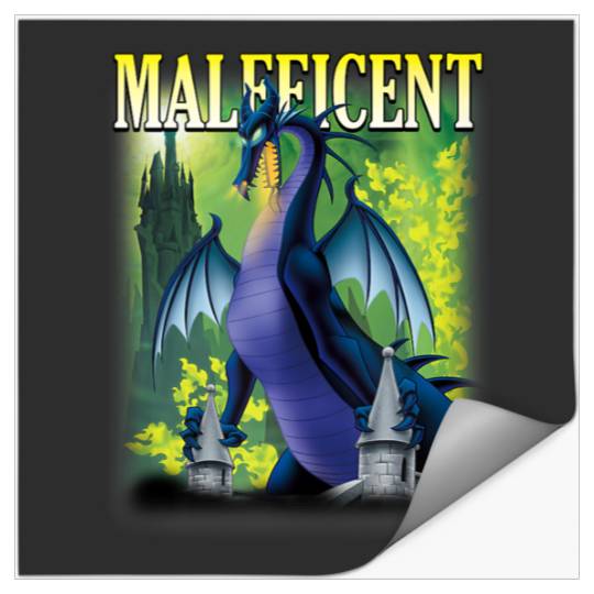 Disneyss Villains Sleeping Beauty Maleficent Dragon Firessss Stickers
