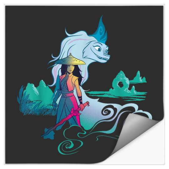 Disneyss Raya And The Last Dragon Watercolor Stickers