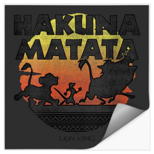 Disneyss The Lion King Hakuna Matata Silhouettes Stickers