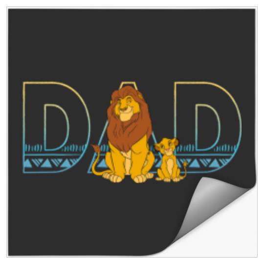 Disneyss The Lion King Simba And Mufasa Dad Stickers