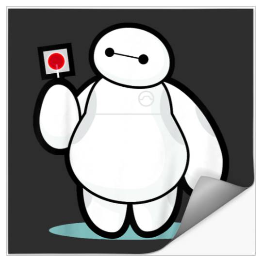 Disney Big Hero 6 Baymax With Lollipop Cute Shot Stickers
