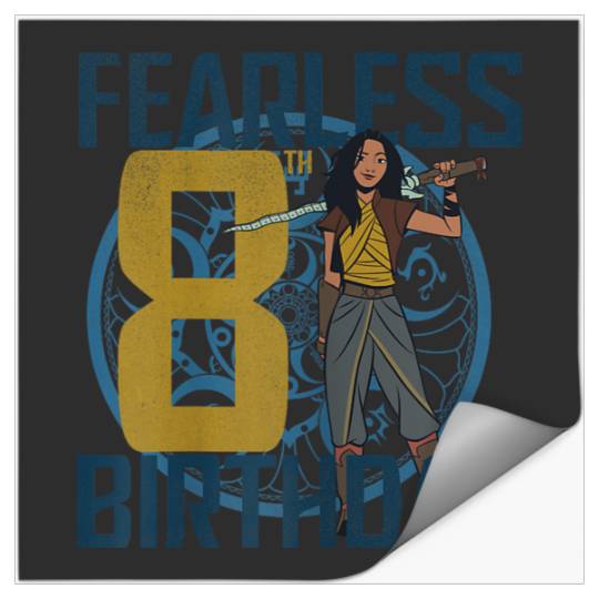 Disneyss Raya And The Last Dragon Birthday Fearless Eighth Stickers