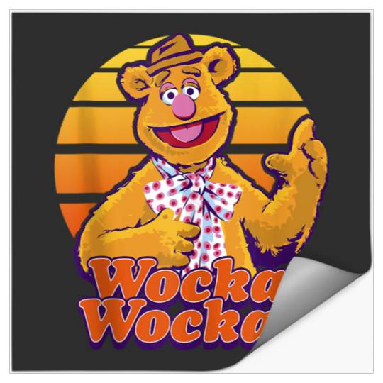 Disneyss The Muppets Fozzie Bear Wocka Wocka Portrait Stickers