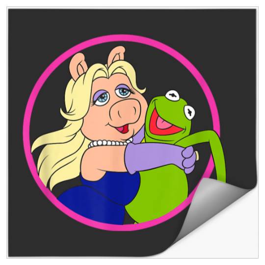 Discover Disney The Muppets Miss Piggy Kermit In Love Neon Circle Stickers