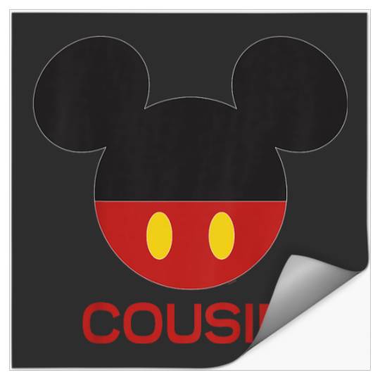 Disney Mickey Mouse Red Shorts Icon Cousin Family Stickers