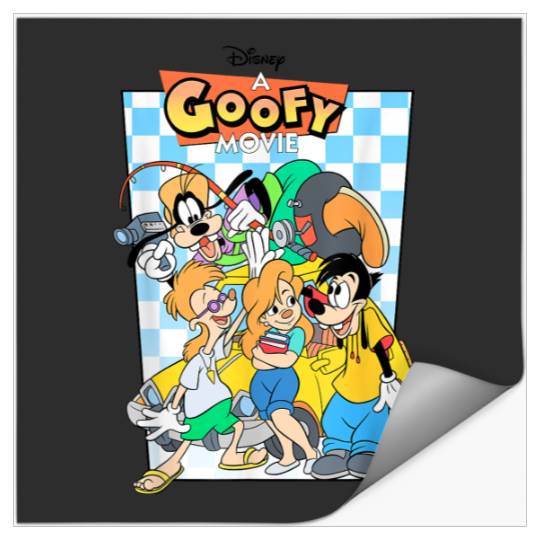 Discover Disney A Goofy Movie Iconic Group Shot Big Chest Poster Stickers