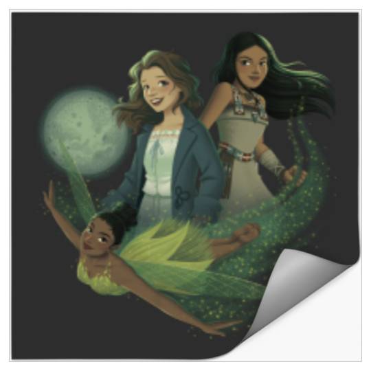 Disneyss Peter Pan Wendy Tiger Lily Tinker Bell Portrait Stickers