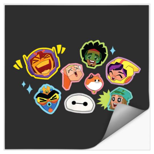 Disneyss Big Hero 6 Baymax And Hiro Superheroes Kawaii Stickers