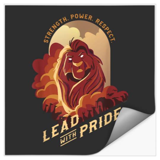 Disney The Lion King 30th Anniversary Mufasa Lead With Pride Stickers