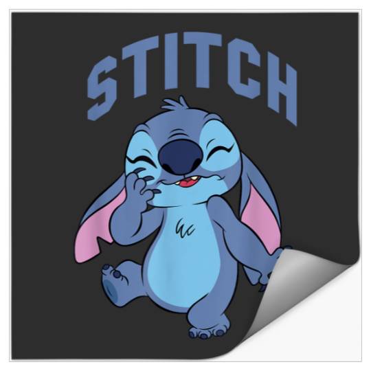 Discover Disney Lilo Stitch Cute Laughing Stitch Portrait Stickers