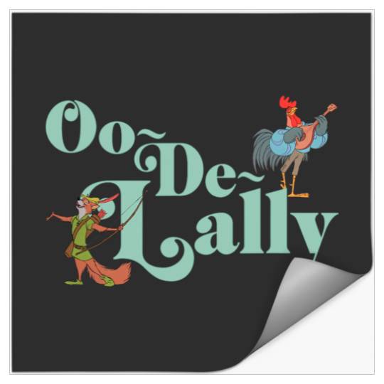 Disney Robin Hood Oo-De-Lally Iconic Quote Chest Text Logo Stickers