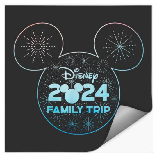 Disney Mickey Mouse Icon Fireworks Vacation Family Trip 2024 Stickers