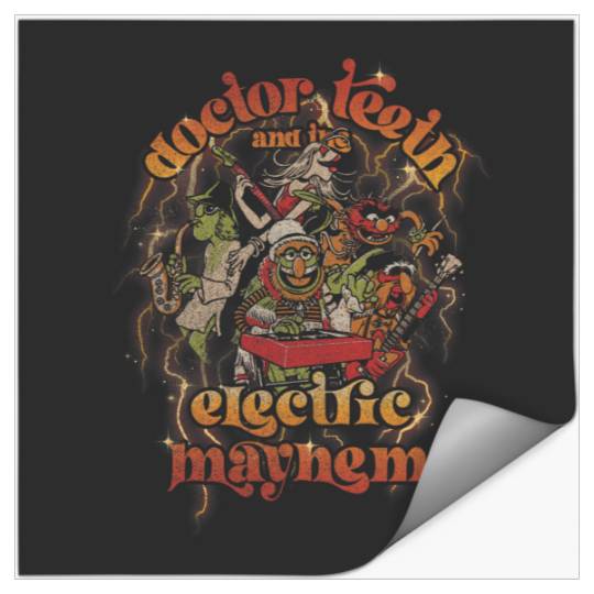 Disney The Muppets  Electric Mayhem Music Poster Stickers