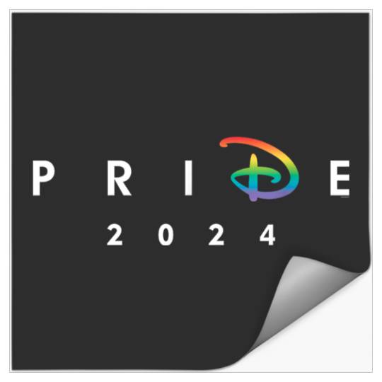 Discover Disneyss Pride Collection Rainbow Letter D 2024 Stickers