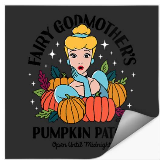 Disneyss Princess Cinde Fairy Godmother Pumpkin Patch Stickers