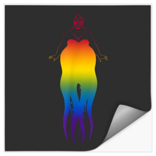 Disneyss Villains Rainbow Spectrum Ursula Stickers