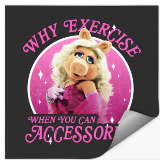 Disney The Muppets Miss Piggy Why Exercise Accessorize Stickers