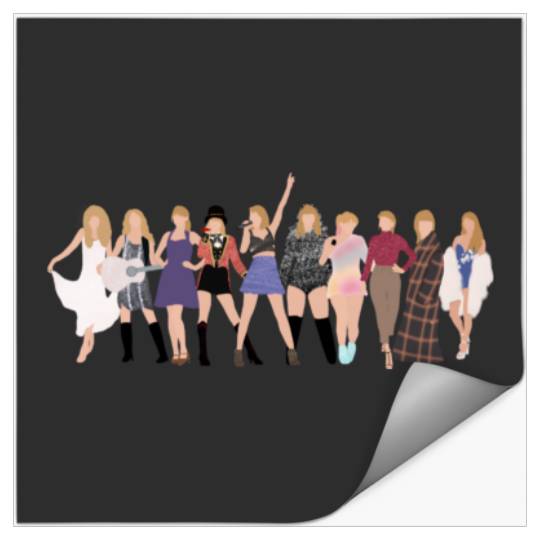 Discover Taylor Eras (includes midnights) Stickers