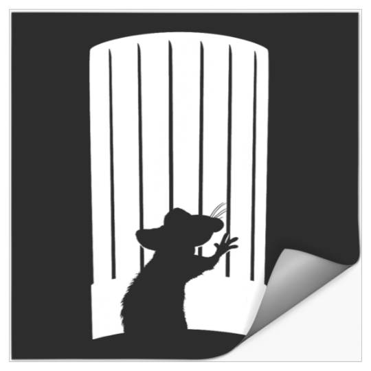 Discover Disney and Pixar's Ratatouille Chef Hat Remy Silhouette Stickers
