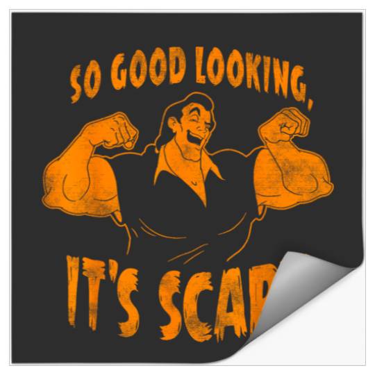 Disney Beauty And The Beast Gaston So Good Looking Halloween Stickers