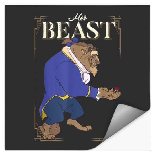 Discover Disney Beauty and the Beast Her Beast Framed Por Stickers