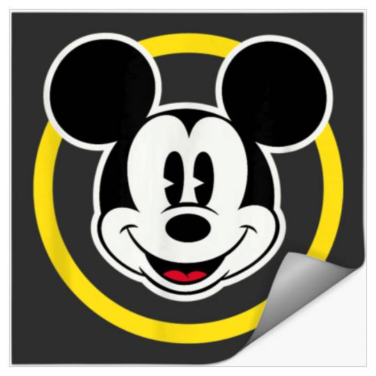 Amazon Essentials Disney Smiling Mickey in Yello Stickers
