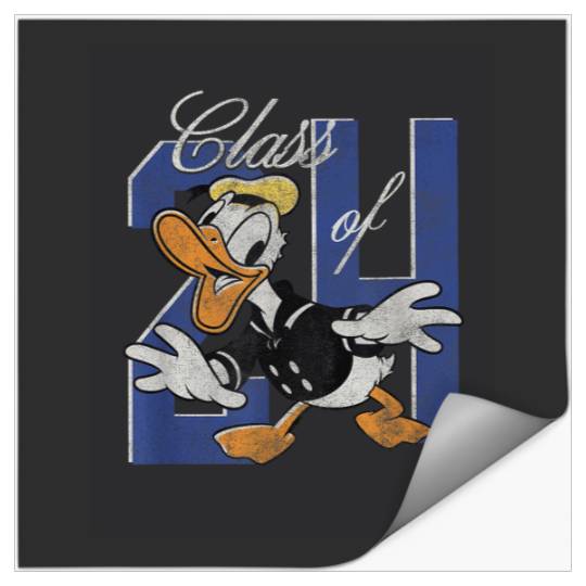 Discover Disney Donald Duck Class of 24 Graduation 2024 R Stickers