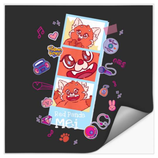 Disney and Pixars Turning Red Panda Mei Cute Pho Stickers