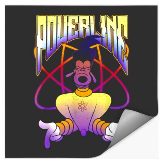 Disney A Goofy Movie Powerline Portrait T Shirt Stickers
