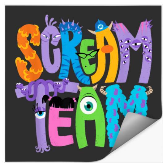 Disney and Pixars Monsters Inc Scream Team Hallo Stickers
