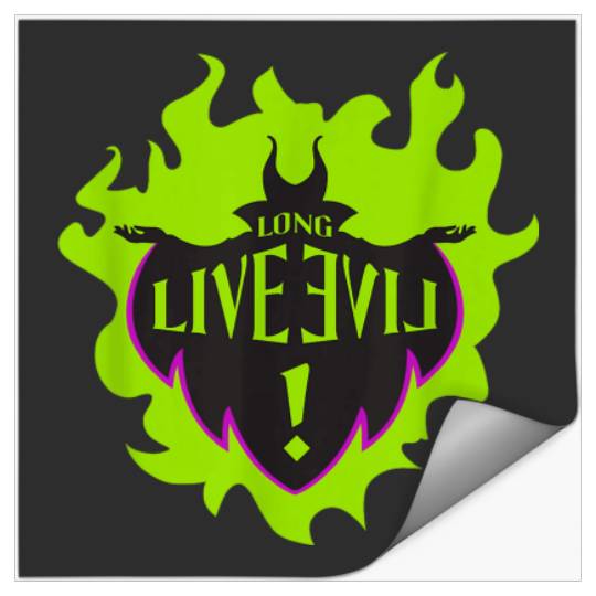 Disney Descendants Maleficent Long Live Evil TSh Stickers