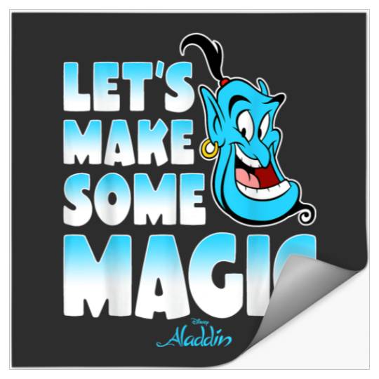 Disney Aladdin Genie Lets Make Some Magic Gradie Stickers