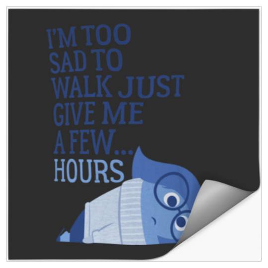 Disney Pixar Inside Out Im Too Sad To Walk Emoti Stickers