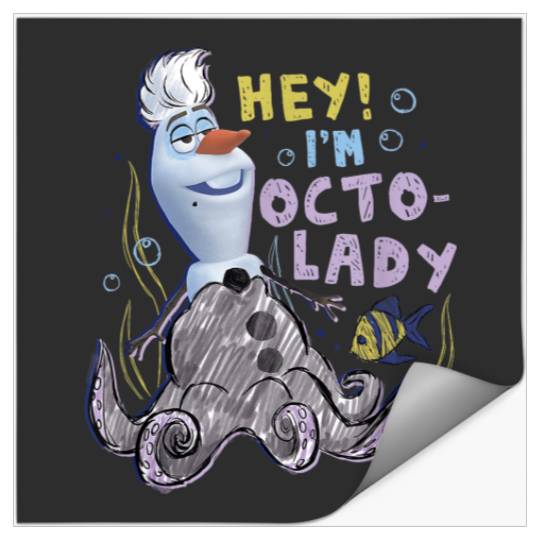 Disney Olaf Presents Ursula Costume Sketch Stickers