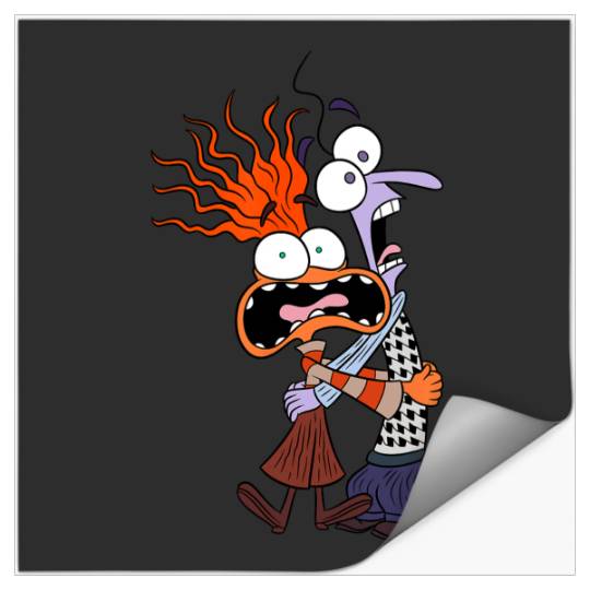 Disney Pixar Inside Out 2 Anxiety And Fear Big Chest Poster Stickers