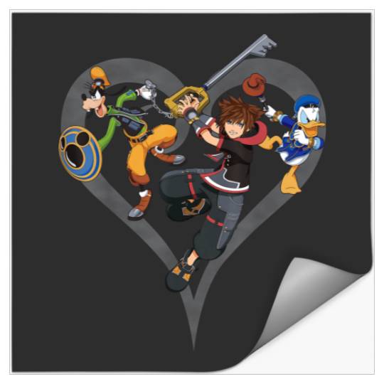 Disney Kingdom Hearts Sora Donald Goofy Action P Stickers