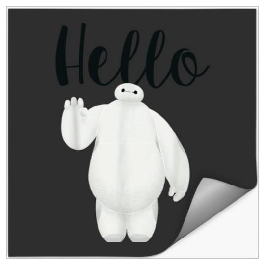 Discover Disney Big Hero 6 Baymax Hello Wave Graphic TShi Stickers