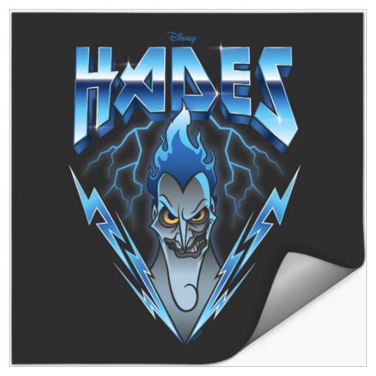 Disney Villains - Hades Blue Lightning Rock n Roll Stickers