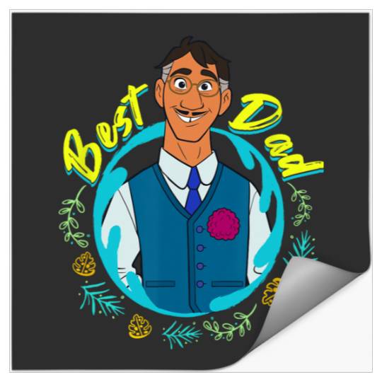 Disney Encanto Agustin Madrigal Best Dad Portrait Stickers