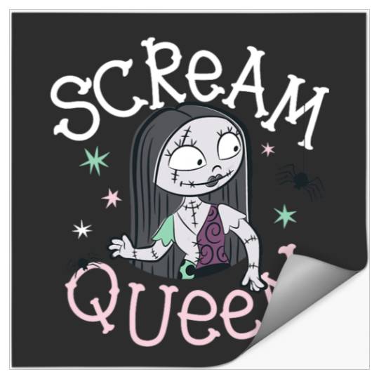 Disney The Nightmare Before Christmas Halloween Scream Queen Stickers