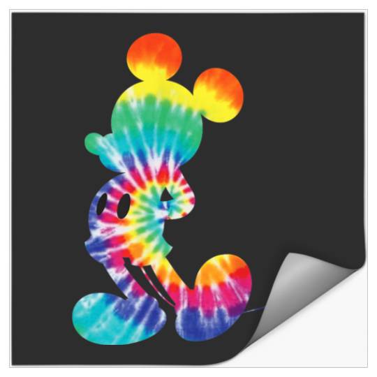 Discover Disney Mickey Mouse Rainbow Tie Dye Stickers