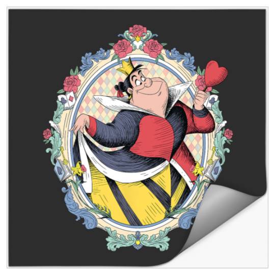 Disney Villains Queen of Hearts Wonderland Illustrated Style Stickers