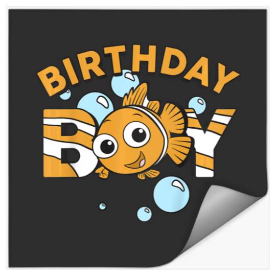 Kids Disney Pixar Finding Nemo Birthday Boy Cute Nemo Youth Stickers