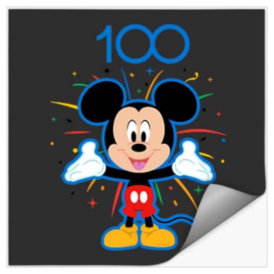 Disney 100 Anniversary Mickey Mouse Fireworks Burst D100 Stickers