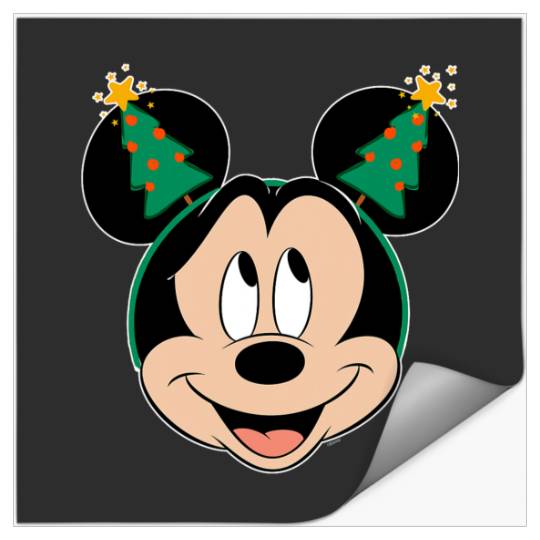Disney Mickey Mouse Christmas Tree Holiday Headband Stickers