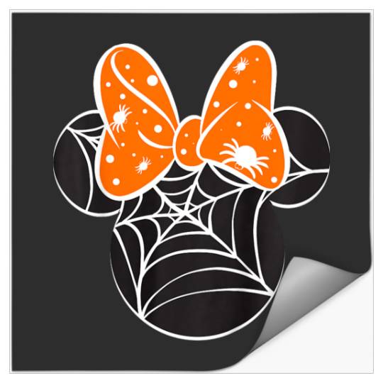 Kids Disney Mickey And Friends Halloween Minnie Spiderweb Toddler Stickers