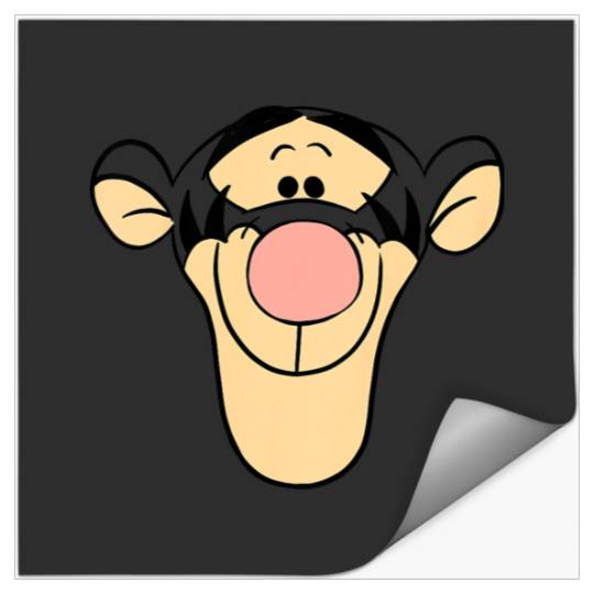 Kids Disney Winnie The Pooh Tigger Big Happy Face Toddler Stickers